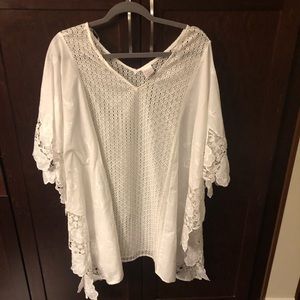 White swimsuit cover up - worn once